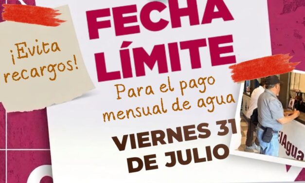 ¡Evita recargos!