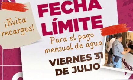 ¡Evita recargos!