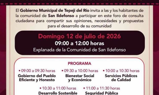 Realizarán Foro de Consulta para Pueblos y Comunidades Indígenas de Tepeji del Río
