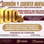 Atotonilco de Tula lanza programa «Borrón y Cuenta Nueva» con 100% de descuento en recargos del impuesto predial