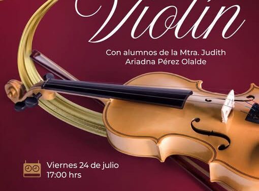 Atotonilco de Tula invita a recital de violín en el Templo de Santiago Apóstol