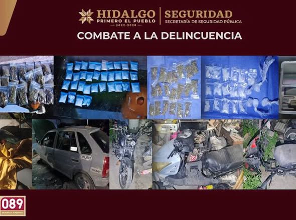 Tras dos cateos, SSPH desactiva dos centros de venta de droga en Actopan