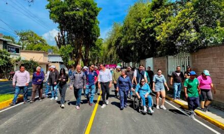 Rehabilitan avenida Tolteca en San Marcos para mejorar movilidad y seguridad vial