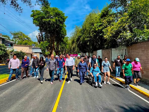 Rehabilitan avenida Tolteca en San Marcos para mejorar movilidad y seguridad vial