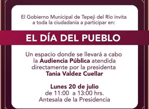 Tania Valdez Cuéllar encabezará jornada de atención ciudadana “El Día del Pueblo”
