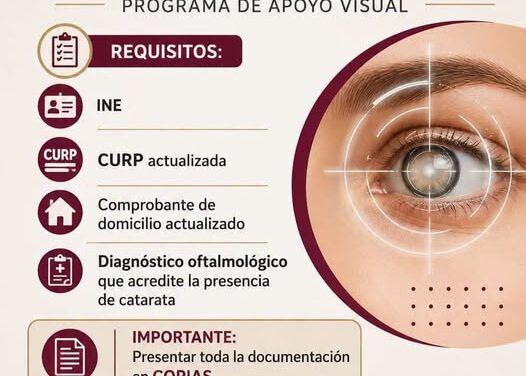 Inician inscripciones al programa “Ver por México” para personas con cataratas en Tepeji del Río