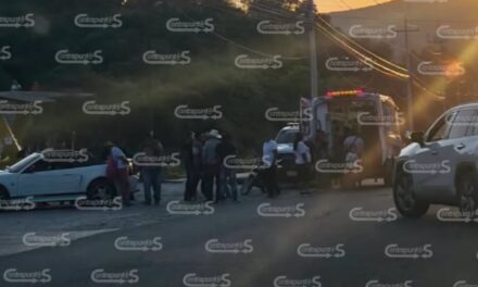 Motociclista resulta lesionado tras accidente en la antigua carretera México–Querétaro, en Tepeji del Río