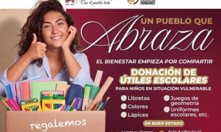 Inicia campaña de donación de útiles escolares para apoyar a niñas y niños en situación vulnerable en Atotonilco de Tula
