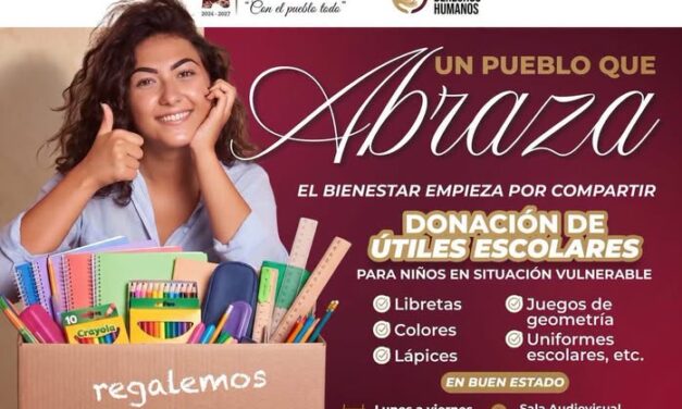 Inicia campaña de donación de útiles escolares para apoyar a niñas y niños en situación vulnerable en Atotonilco de Tula