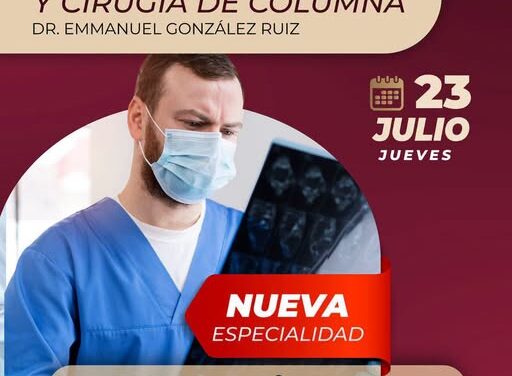 DIF Municipal de Atotonilco de Tula incorpora consultas de Neurocirugía y Cirugía de Columna