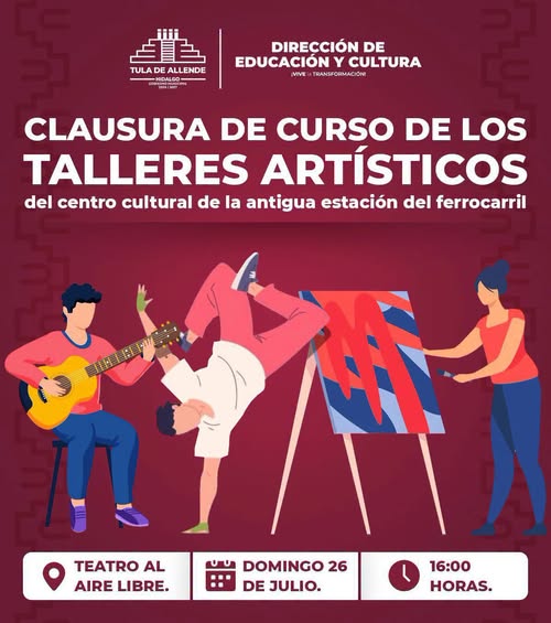 El Centro Cultural de la Antigua Estación del Ferrocarril celebrará el cierre de sus talleres con muestra artística