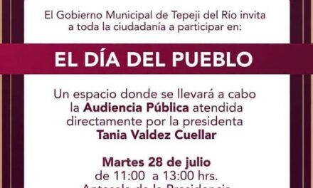 Invitan a participar en «El Día del Pueblo» en Tepeji del Río