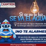 ¿Sabías que las interrupciones de energía eléctrica pueden afectar el suministro de agua?