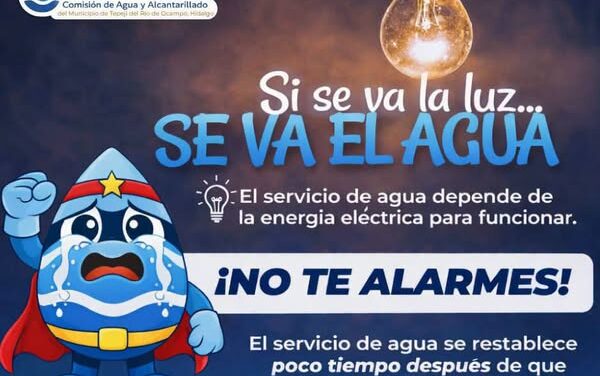 ¿Sabías que las interrupciones de energía eléctrica pueden afectar el suministro de agua?