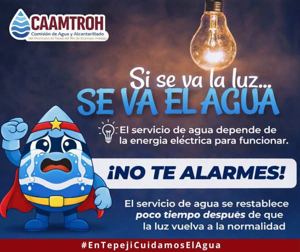 ¿Sabías que las interrupciones de energía eléctrica pueden afectar el suministro de agua?