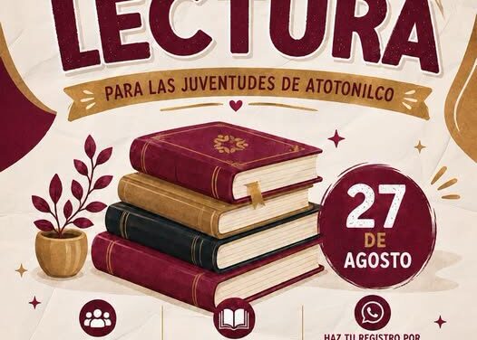 Invitan a sumarse al Club de Lectura para las Juventudes en Atotonilco de Tula