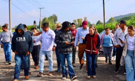 Supervisa alcaldesa Tania Valdez condiciones de la Avenida Insurgentes en San Buenaventura