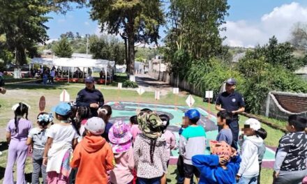 Niñas y niños de Santa María Quelites participan como Mini Agentes Viales