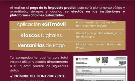 Gobierno de Tula de Allende invita a la ciudadanía a realizar el pago del impuesto predial mediante plataformas oficiales