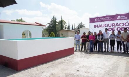 Inauguran cinco nuevas piletas en el Panteón Municipal de Atotonilco de Tula
