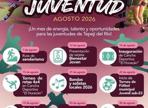 Tepeji del Río celebra el Mes de la Juventud con actividades deportivas, culturales y de desarrollo