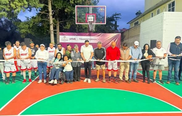 Rehabilitan cancha de basquetbol en San Marcos para fortalecer el deporte y la convivencia