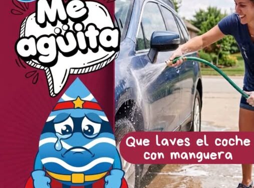 Llamado a evitar el desperdicio de agua durante el lavado de vehículos
