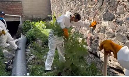 Realizan labores preventivas de limpieza en la Barranca de las Ánimas para evitar obstrucciones en la red de drenaje