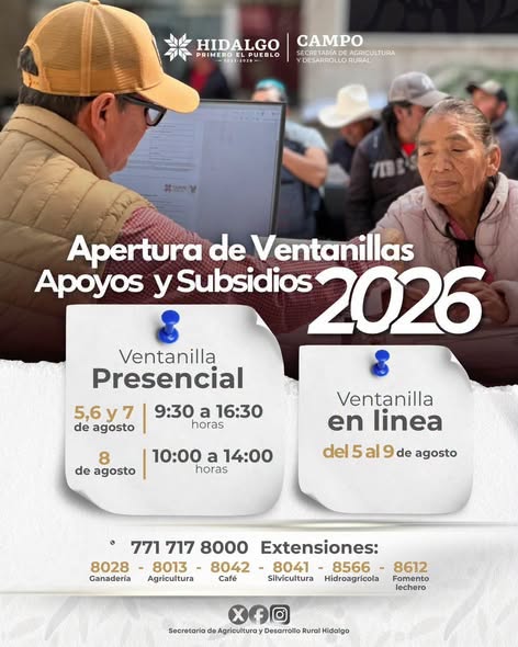 Abren ventanillas de apoyo para productores agropecuarios en Tepeji del Río