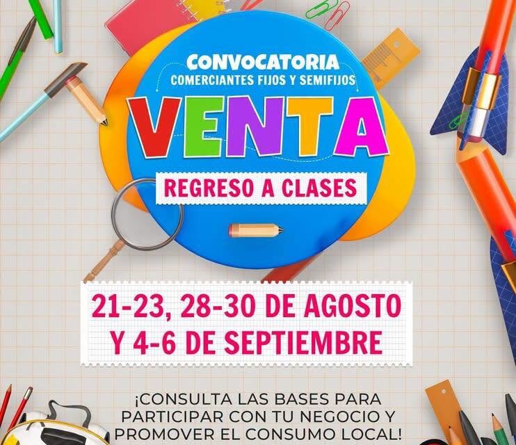 Convoca Gobierno de Atotonilco de Tula a comerciantes para la Venta Regreso a Clases 2026