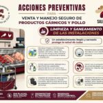 Gobierno de Atotonilco de Tula impulsa acciones de limpieza y saneamiento en establecimientos de venta de cárnicos y pollo