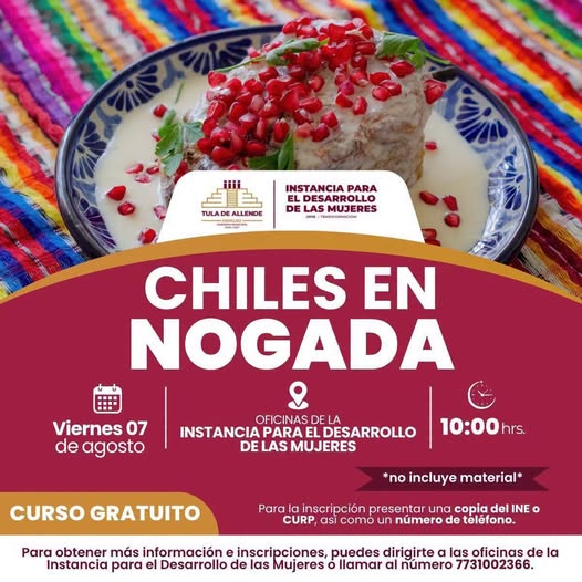 Aprende a preparar unos deliciosos chiles en nogada