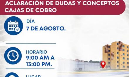 CAAMTROH instalará módulo itinerante de atención y cobro en Monte Esmeralda