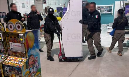 EN CATEO, FGR ASEGURÓ 36 MÁQUINAS TRAGAMONEDAS EN PACHUCA