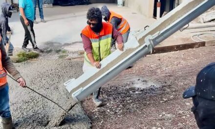 Entregan 42 metros cúbicos de concreto para construcción de calle Rutherford en Tepeji del Río