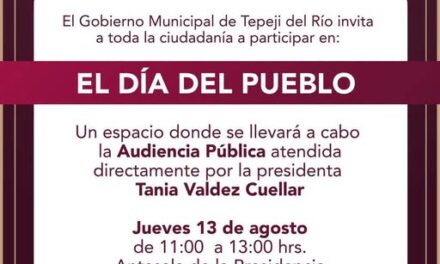 Invitan a tepejanos a participar en “El Día del Pueblo”