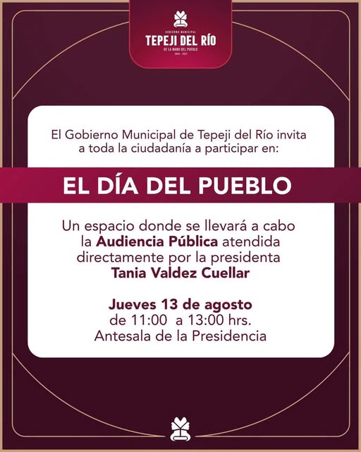 Invitan a tepejanos a participar en “El Día del Pueblo”