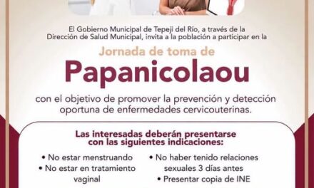 Realizarán Jornada de Toma de Papanicolaou este martes en Tepeji del Río