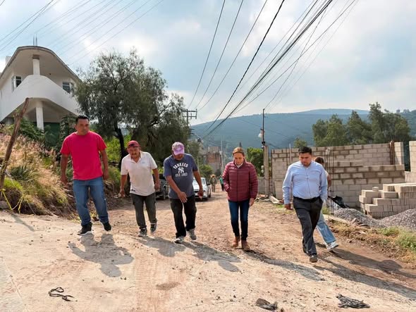 Impulsan infraestructura vial en San Mateo Primera Sección con el programa “Acciones Que Transforman”