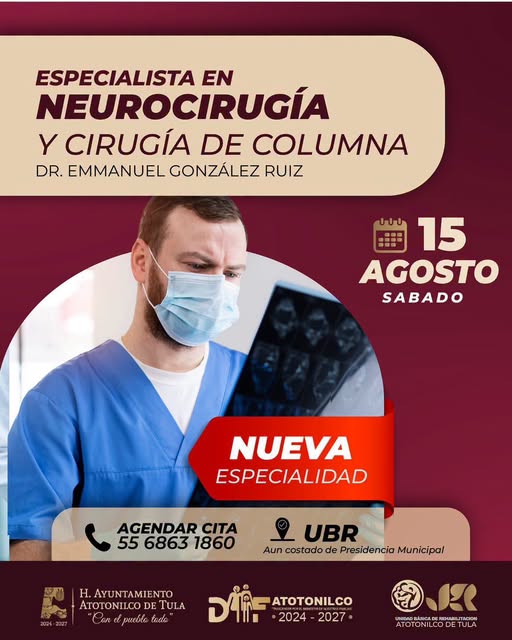DIF Atotonilco de Tula cuida tu salud con nuevas especialidades