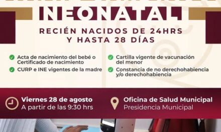 Realizarán segunda jornada de tamiz cardiaco neonatal en Atotonilco de Tula