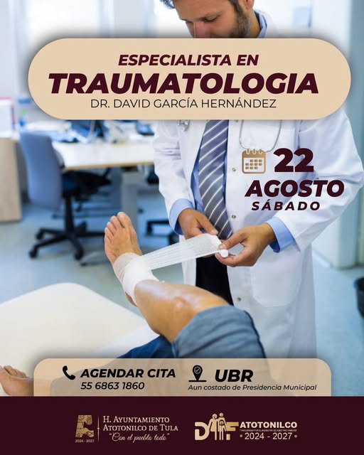 DIF Atotonilco de Tula ofrecerá atención especializada en traumatología