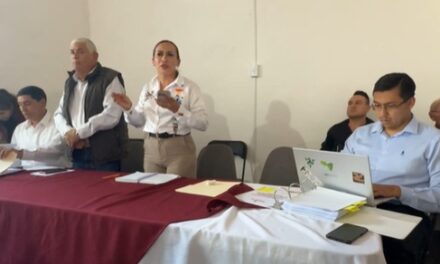 Mesa de trabajo con habitantes de Cantera de Villagrán