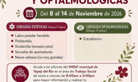 DIF Tepeji del Río fortalece acciones para acercar cirugías especializadas a menores