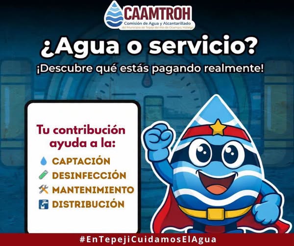 Tu pago de servicio de agua asegura que los servicios sigan funcionando en todo el municipio