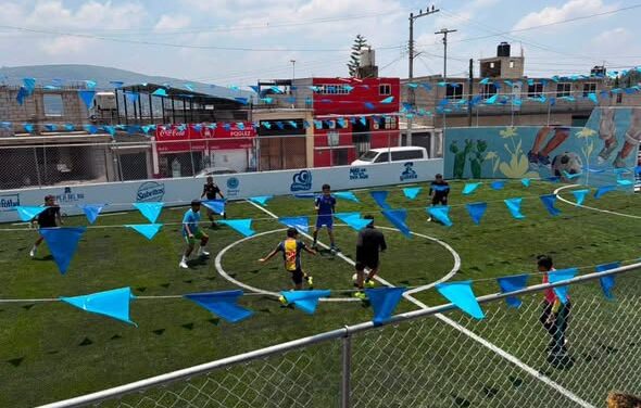 Inauguran nueva Cancha El Huracán con torneo juvenil 5×5 en Tepeji del Río