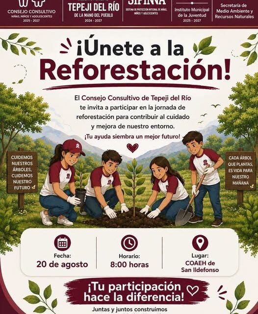 Invitan a Jornada de Reforestación en Tepeji del Río