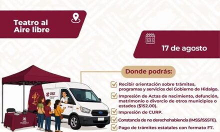 Habrá expedición de actas de registro familiar en el Teatro Libre de Tula