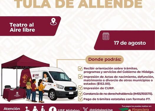 Habrá expedición de actas de registro familiar en el Teatro Libre de Tula