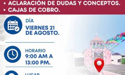 CAAMTROH llevará módulo de atención a vecinos de Tlaxinacalpan